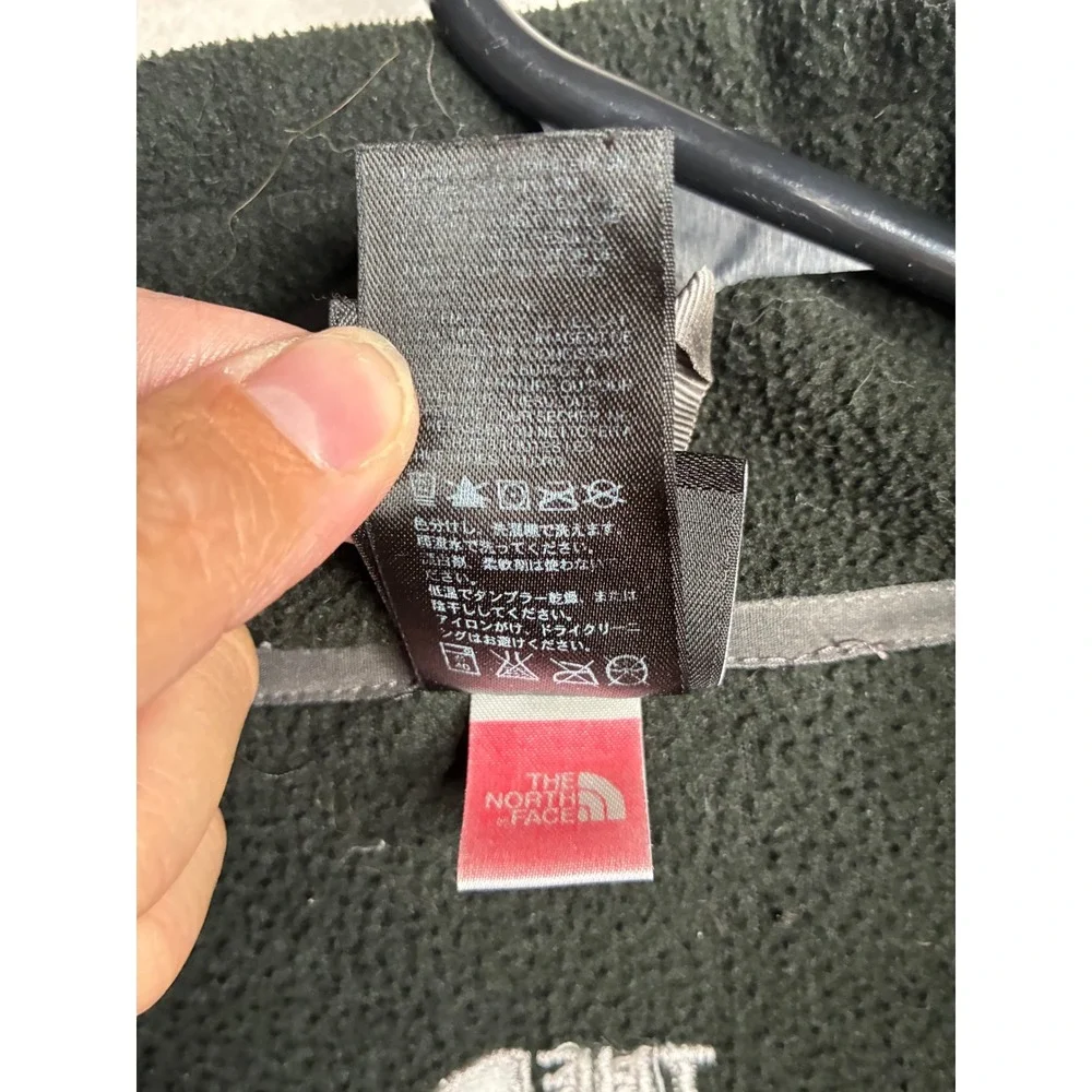 The North Face TKA 100 Fleece Jacket Mens Medium Green Full Zip Mock Neck A484